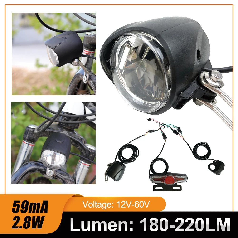 Electric Bike Front and Ebike Rear Light Set Input 12V 36V 48V 60V Built-in Speaker E-Bike Headlight And Tail Light Accessories
Electric Bike Front and Ebike Rear Light Set Input 12V 36V 48V 60V Built-in Speaker E-Bike Headlight And Tail Light Accessories