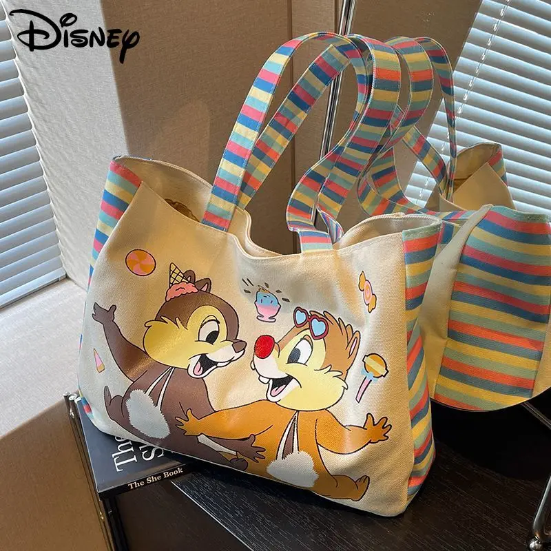 Женская сумка с мультяшным принтом Disney Chip 'n'dale, летняя вместительная портативная Женская Холщовая Сумка Y2k, радужная модная сумка-тоут
Женская сумка с мультяшным принтом Disney Chip 'n'dale, летняя вместительная портативная Женская Холщовая Сумка Y2k, радужная модная сумка-тоут