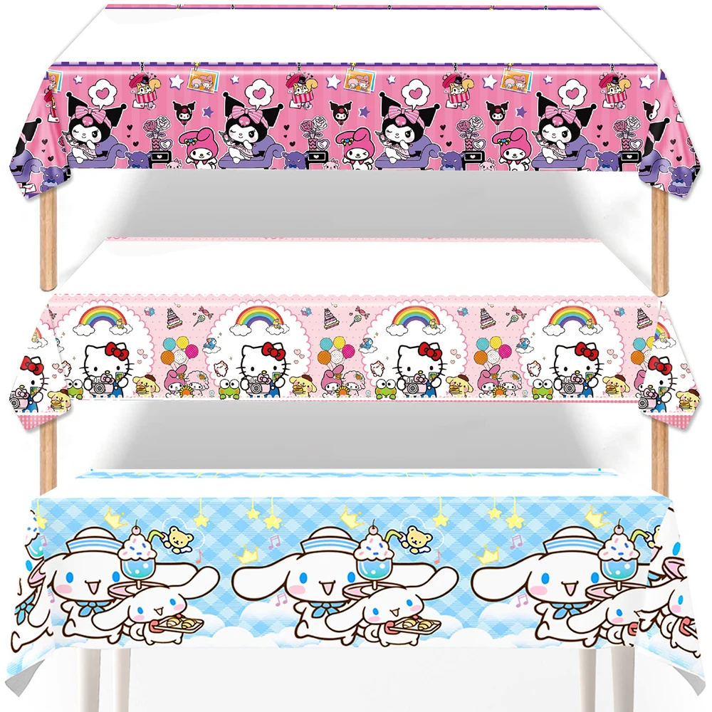 1 шт./партия, декоративная пластиковая скатерть с рисунком Kuromi Cinnamoroll Hello Kitty
1 шт./партия, декоративная пластиковая скатерть с рисунком Kuromi Cinnamoroll Hello Kitty