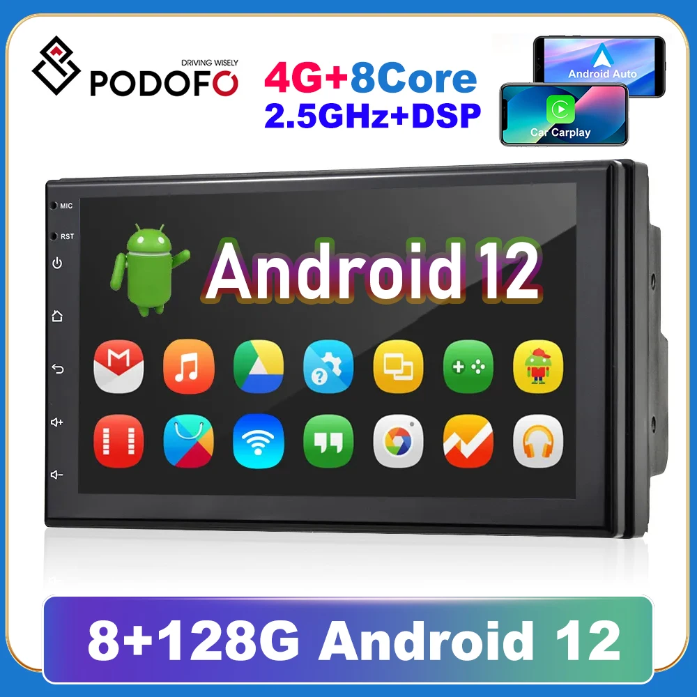 Podofo 8 + 128G 2 Din автомобильное радио GPS Android 7 "Carplay для Volkswagen Nissan Hyundai Kia Toyota Универсальный 2din мультимедийный плеер
Podofo 8 + 128G 2 Din автомобильное радио GPS Android 7 "Carplay для Volkswagen Nissan Hyundai Kia Toyota Универсальный 2din мультимедийный плеер