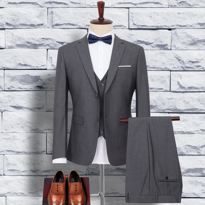Fashion Pants)) Classic Suit Men Gray (top Dark Men's Formal Plus Sets Size Clothing Blazer + Business Slim 8XL
Fashion Pants)) Classic Suit Men Gray (top Dark Men's Formal Plus Sets Size Clothing Blazer + Business Slim 8XL
