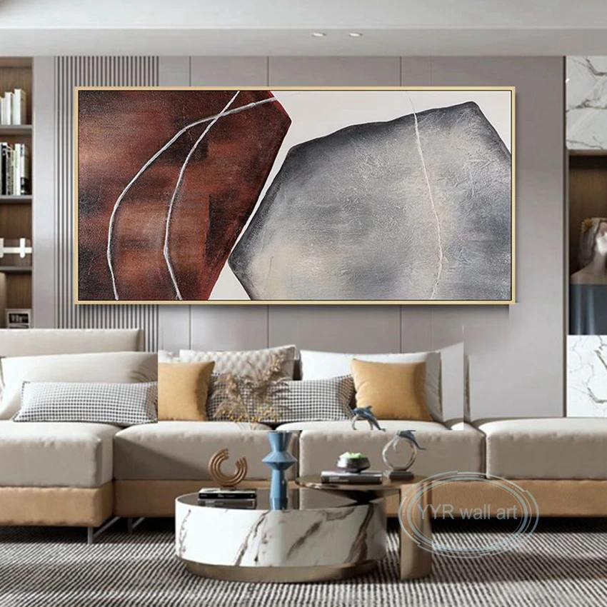 Single Handmade Oil Painting Horizontal Abstract Wall Art Poster Modern Simplet Home Aesthetics Decor Mural Living Room Bedroom
Single Handmade Oil Painting Horizontal Abstract Wall Art Poster Modern Simplet Home Aesthetics Decor Mural Living Room Bedroom