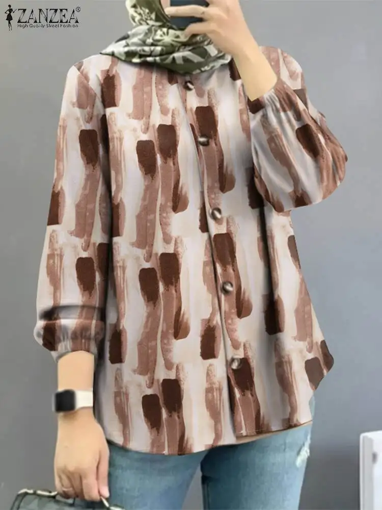 ZANZEA Woman Casual Floral Printed Muslim Blouse Autumn Long Sleeve O-Neck Tunic Tops Fashion Turkey Hijab Blusas 2023 Oversized
ZANZEA Woman Casual Floral Printed Muslim Blouse Autumn Long Sleeve O-Neck Tunic Tops Fashion Turkey Hijab Blusas 2023 Oversized
