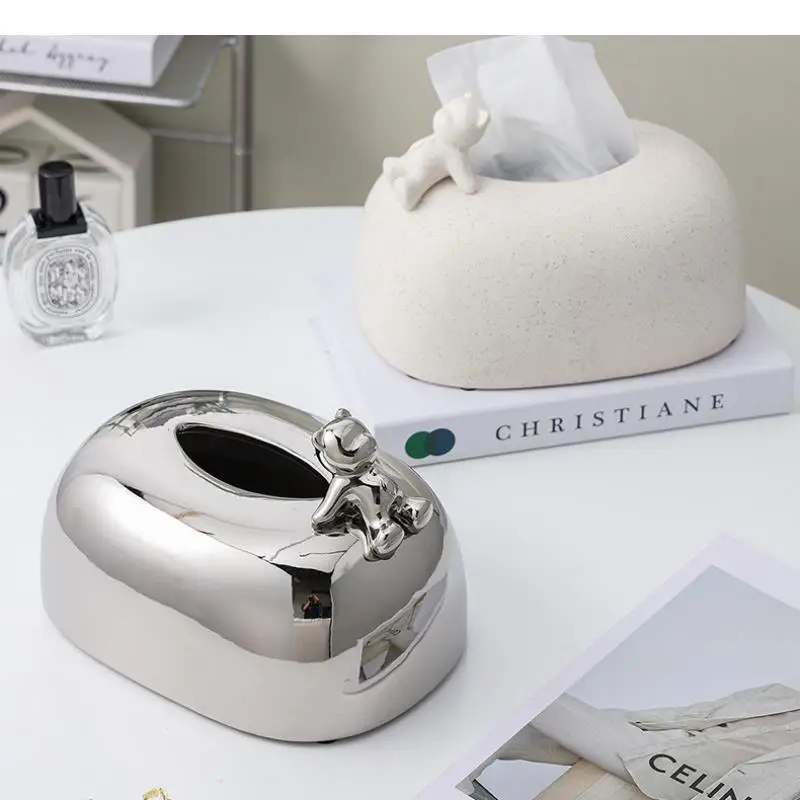 Bear Ceramic Tissue Box Napkin Box Tissue Holder Paper Boxes Tissue Storage Boxes Tissue Organizer Napkin Holder Ornament Crafts
Bear Ceramic Tissue Box Napkin Box Tissue Holder Paper Boxes Tissue Storage Boxes Tissue Organizer Napkin Holder Ornament Crafts