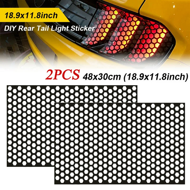 Car Tail Light Sticker Honeycomb Decoration DIY Hollow Decals Wrap Film Car Styling Rear Lamp Stickers Taillight Films 48*30cm
Car Tail Light Sticker Honeycomb Decoration DIY Hollow Decals Wrap Film Car Styling Rear Lamp Stickers Taillight Films 48*30cm