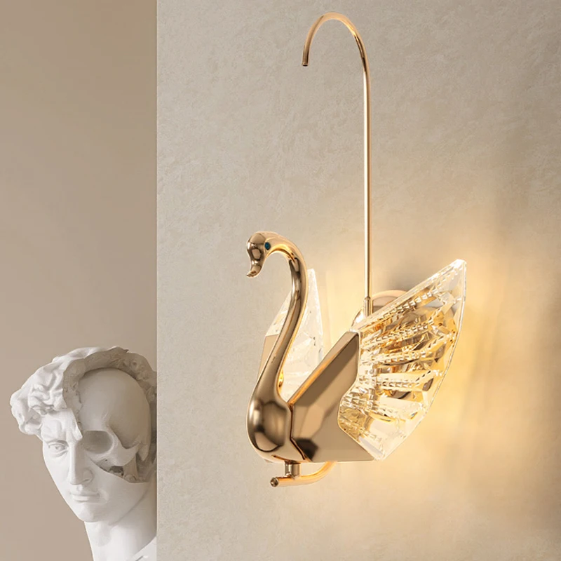 Nordic Golden Swan Wall Lamps Simple Living Room Background Decoration Wall Light Fixtures Postmodern Bedroom Bedside LED Lights
Nordic Golden Swan Wall Lamps Simple Living Room Background Decoration Wall Light Fixtures Postmodern Bedroom Bedside LED Lights