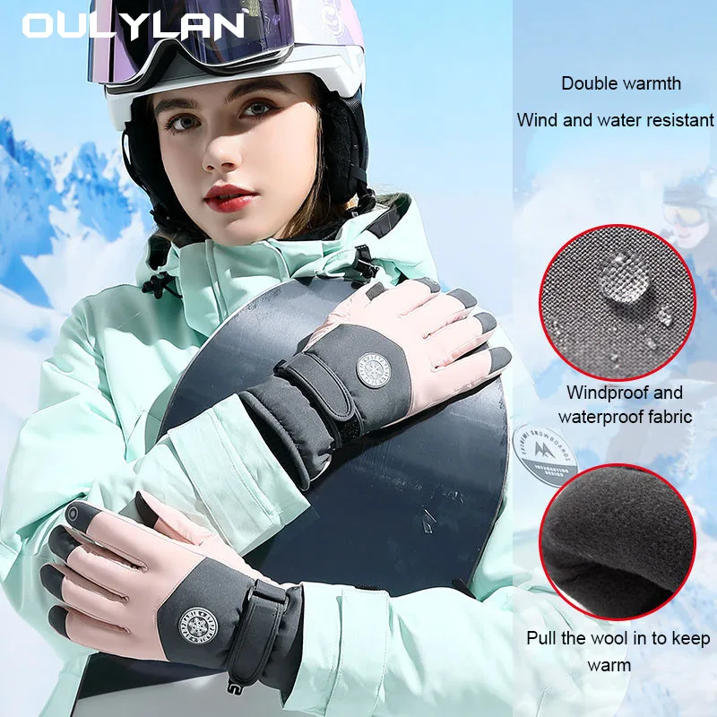 Winter Skiing Gloves for Men Women Outdoor Riding Windproof Waterproof Plush Insulation Anti Slip Warm Touch Screen Glove
Winter Skiing Gloves for Men Women Outdoor Riding Windproof Waterproof Plush Insulation Anti Slip Warm Touch Screen Glove