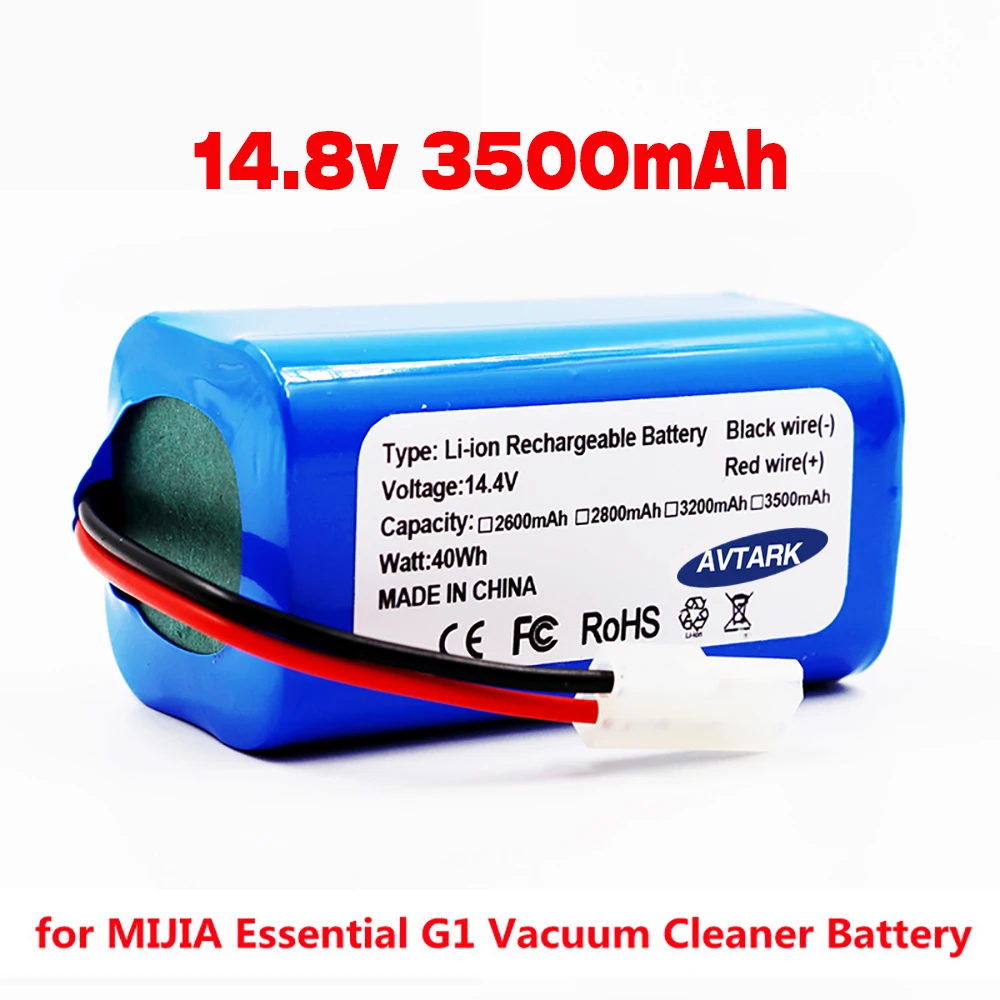 Genuine14.8V 2600mAh 3500mAh Li-ion Battery For Xiaomi G1 Robot Vacuum-Mop Essential MJSTG1 Robot Vacuum Cleaner Accessories New
Genuine14.8V 2600mAh 3500mAh Li-ion Battery For Xiaomi G1 Robot Vacuum-Mop Essential MJSTG1 Robot Vacuum Cleaner Accessories New