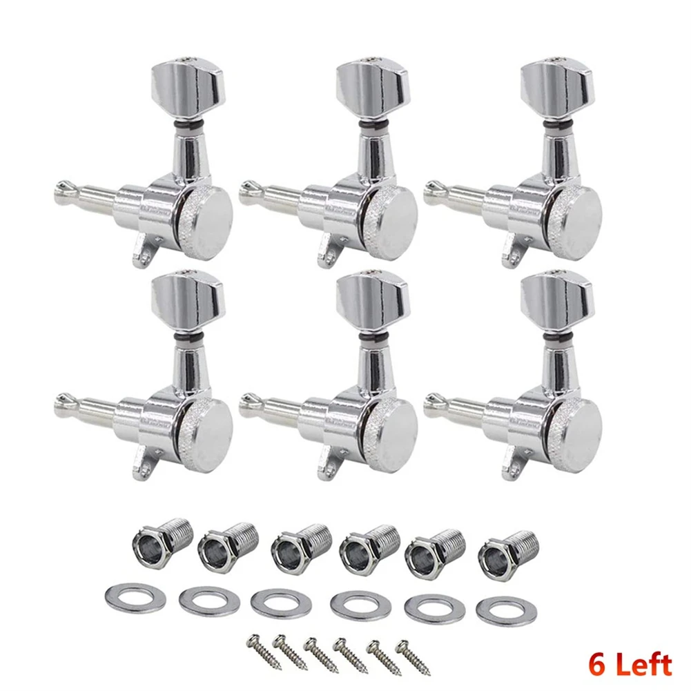 Strings Guitar Locking Tuners Guitar Metal Alloy Silver Tuning Pegs 6-inline Tuners Set 6L 6R Electric Guitars
Strings Guitar Locking Tuners Guitar Metal Alloy Silver Tuning Pegs 6-inline Tuners Set 6L 6R Electric Guitars