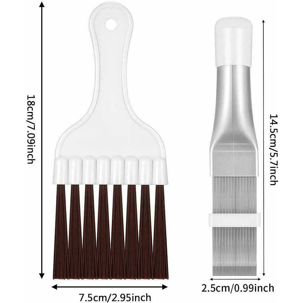 Durable A/C Fin Comb Air Conditioner Comb Cleaner Cleaning Brush Stainless Steel 2PCS Air Conditioner Fin Repair
Durable A/C Fin Comb Air Conditioner Comb Cleaner Cleaning Brush Stainless Steel 2PCS Air Conditioner Fin Repair