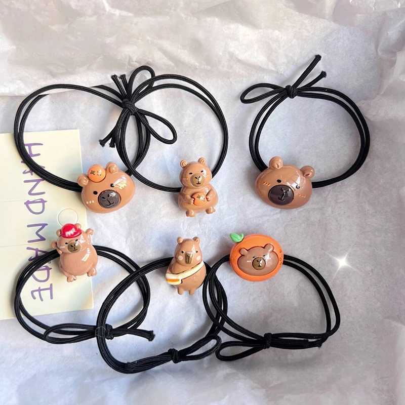 Cute Cartoon Capybara Hair Rope Hair Bands For Girls Lovely Elastic Hair Ties Ponytail Holders Hair Accessories
Cute Cartoon Capybara Hair Rope Hair Bands For Girls Lovely Elastic Hair Ties Ponytail Holders Hair Accessories