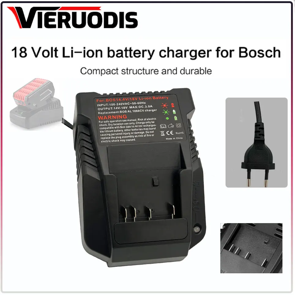 Tools Battery Charger For Bosch 14.4V 18V Replacement Battery BAT609 BAT609G BAT618 BAT618G BAT607G AL1814CV AL1860CV
Tools Battery Charger For Bosch 14.4V 18V Replacement Battery BAT609 BAT609G BAT618 BAT618G BAT607G AL1814CV AL1860CV