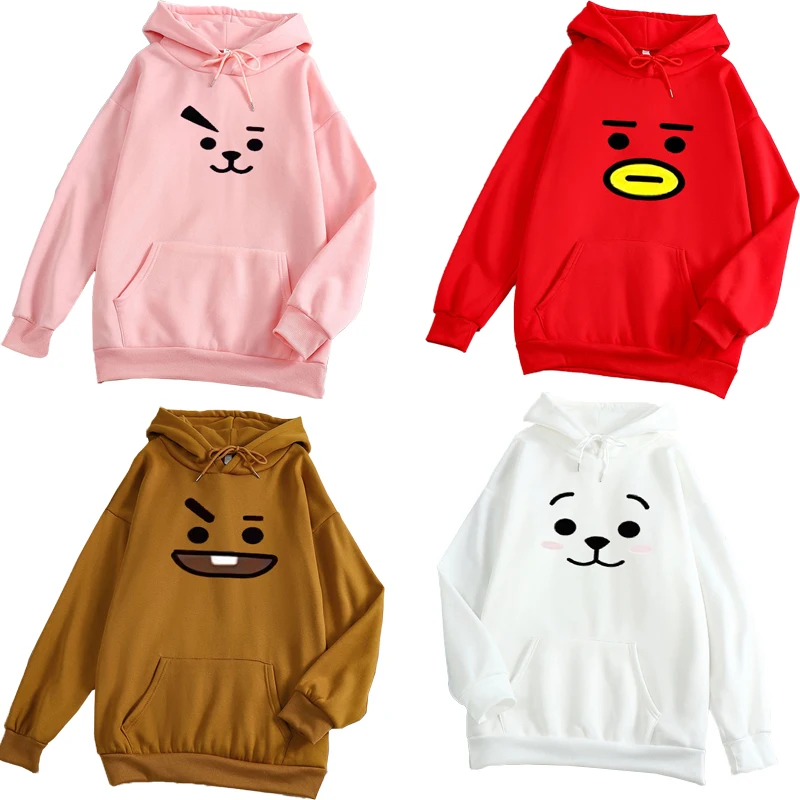 Bt21 Cartoon Kawaii Autumn and Winter Popular Flower Expression Printed Long Sleeve Casual Hoodie Loose Sweater Women
Bt21 Cartoon Kawaii Autumn and Winter Popular Flower Expression Printed Long Sleeve Casual Hoodie Loose Sweater Women