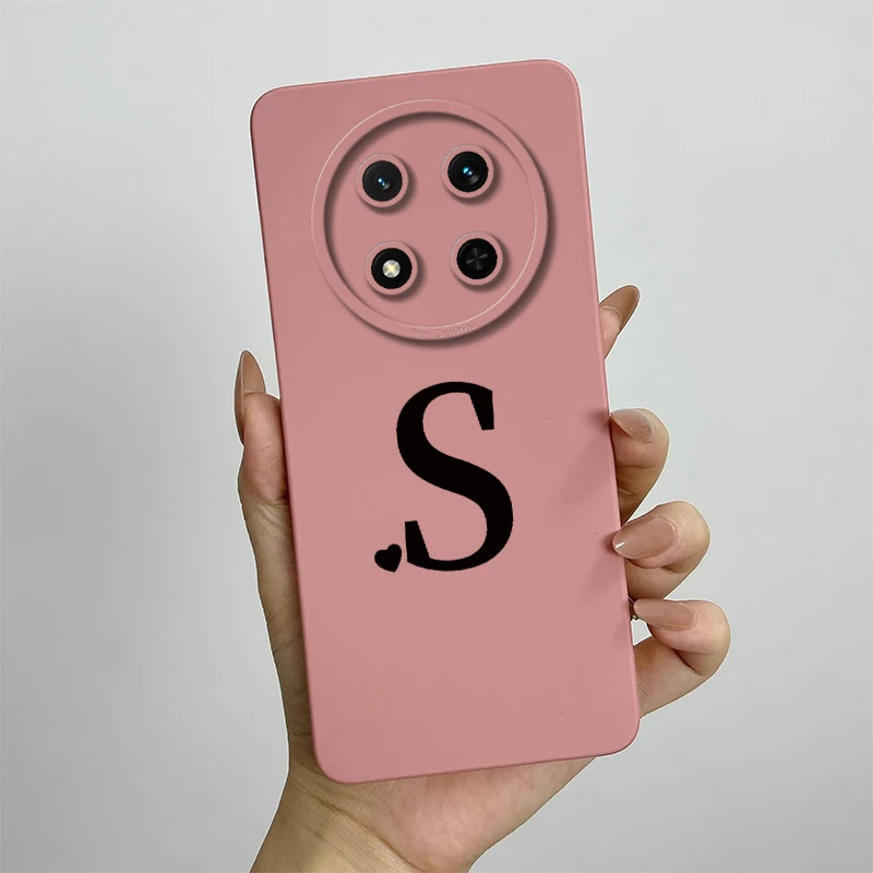 حافظة لهاتف Honor X9c حافظة هاتف Honor X9C 5G HonorX9c X 9c حافظات لطيفة بأحرف أولية مربعة من السيليكون غطاء خلفي للصدمات Fundas 146 حافظة لهاتف Honor X9c حافظة هاتف Honor X9C 5G HonorX9c X 9c حافظات لطيفة بأحرف أولية مربعة من السيليكون غطاء خلفي للصدمات Fundas