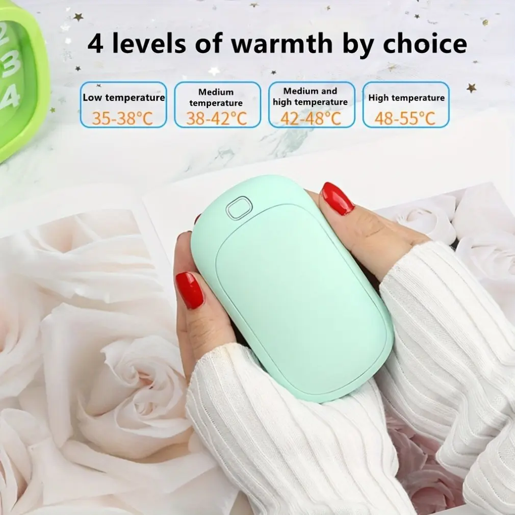 Mini Hand Warmer Winter Portable USB Rechargeable Pocket Hand Warmer Mobile Power Double-sided Quick Heating 5000mAh
Mini Hand Warmer Winter Portable USB Rechargeable Pocket Hand Warmer Mobile Power Double-sided Quick Heating 5000mAh