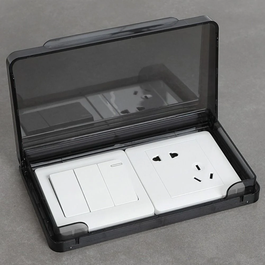 Wall-mounted Switch Protective Cover 86 Type Plastic Socket Waterproof Box Self-Adhesive Splash-Proof Box Bathroom
Wall-mounted Switch Protective Cover 86 Type Plastic Socket Waterproof Box Self-Adhesive Splash-Proof Box Bathroom