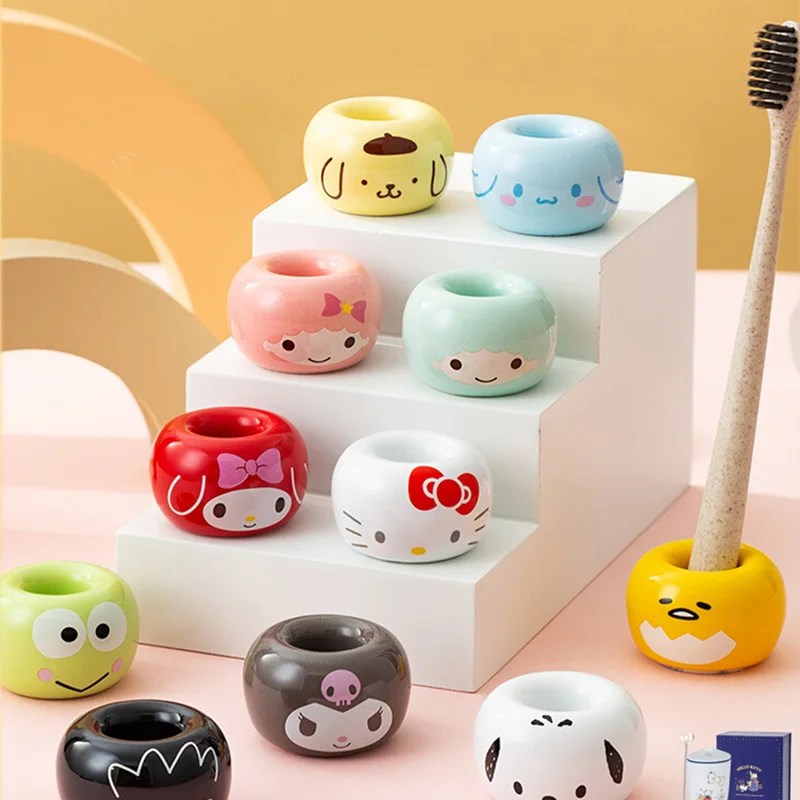 Kawaii Sanrio Hellokitty керамический многофункциональный декоративный Настольный держатель для зубной щетки
Kawaii Sanrio Hellokitty керамический многофункциональный декоративный Настольный держатель для зубной щетки