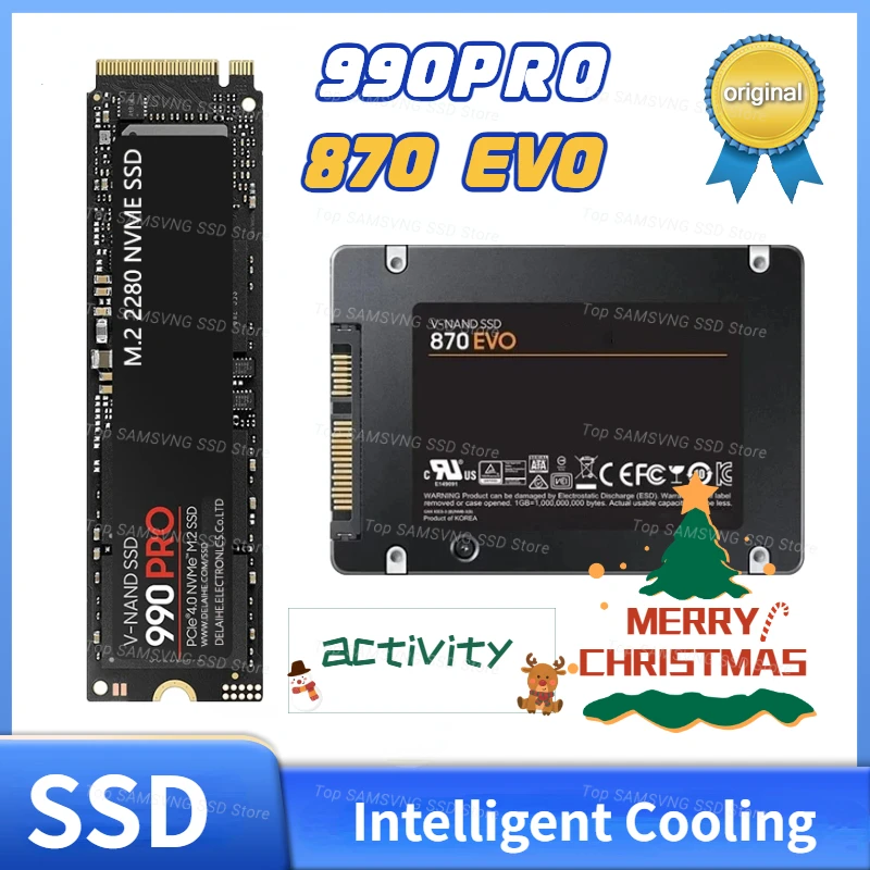 870 EVO Orginal 4TB 2TB SSD SATA 990Pro with Heatsink 1tb Nvme PCIe 4.0 M.2 2280 7500MB/S Drives for PS5 Laptop Gaming Computer
870 EVO Orginal 4TB 2TB SSD SATA 990Pro with Heatsink 1tb Nvme PCIe 4.0 M.2 2280 7500MB/S Drives for PS5 Laptop Gaming Computer