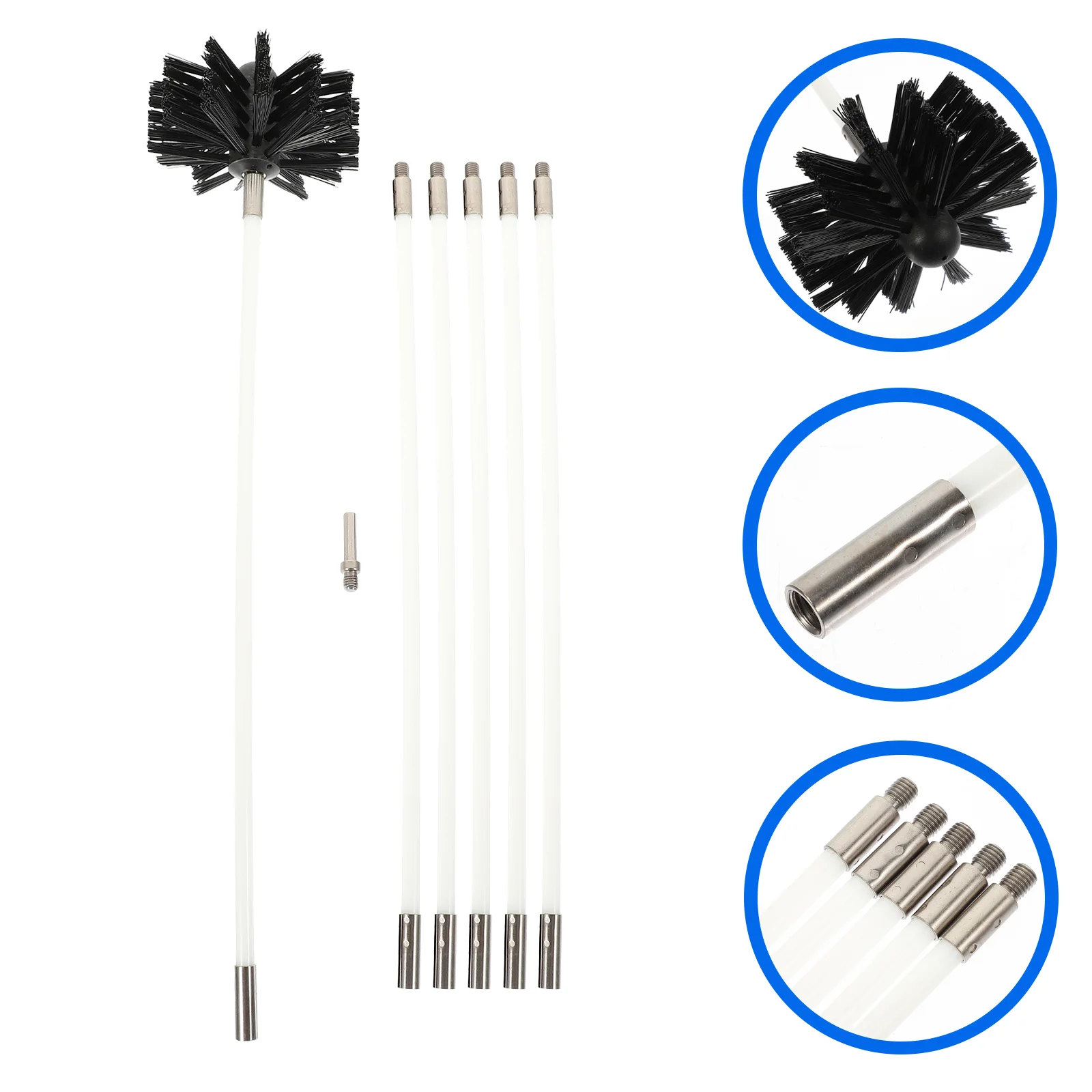Brush Pipe Cleaning Kit Chimney Rod Galvanized Iron Wire Dryer Lint Sweeping Tools
Brush Pipe Cleaning Kit Chimney Rod Galvanized Iron Wire Dryer Lint Sweeping Tools