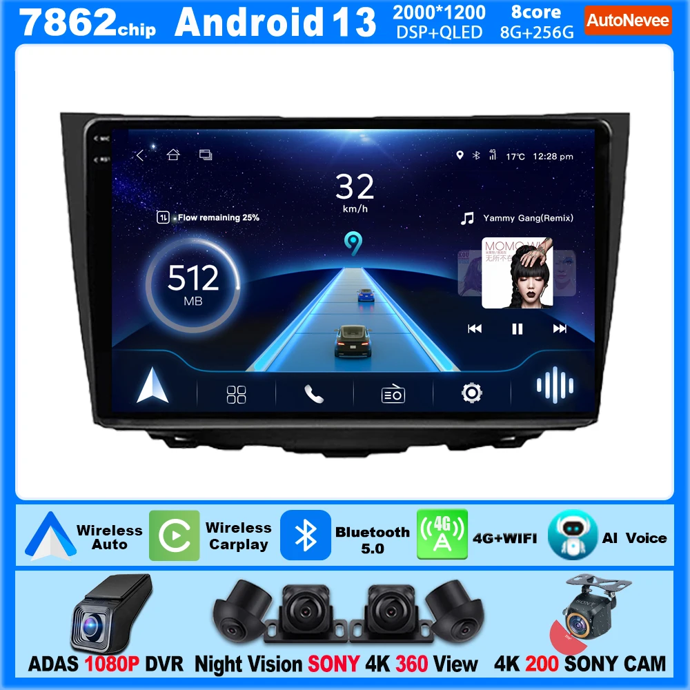 Беспроводной Android Carplay для SUZUKI KIZASHI 2010-2011, автомобильное радио, мультимедийный видеоплеер, сенсорный экран 9 дюймов, 5G, Wi-Fi, GPS-дисплей
Беспроводной Android Carplay для SUZUKI KIZASHI 2010-2011, автомобильное радио, мультимедийный видеоплеер, сенсорный экран 9 дюймов, 5G, Wi-Fi, GPS-дисплей