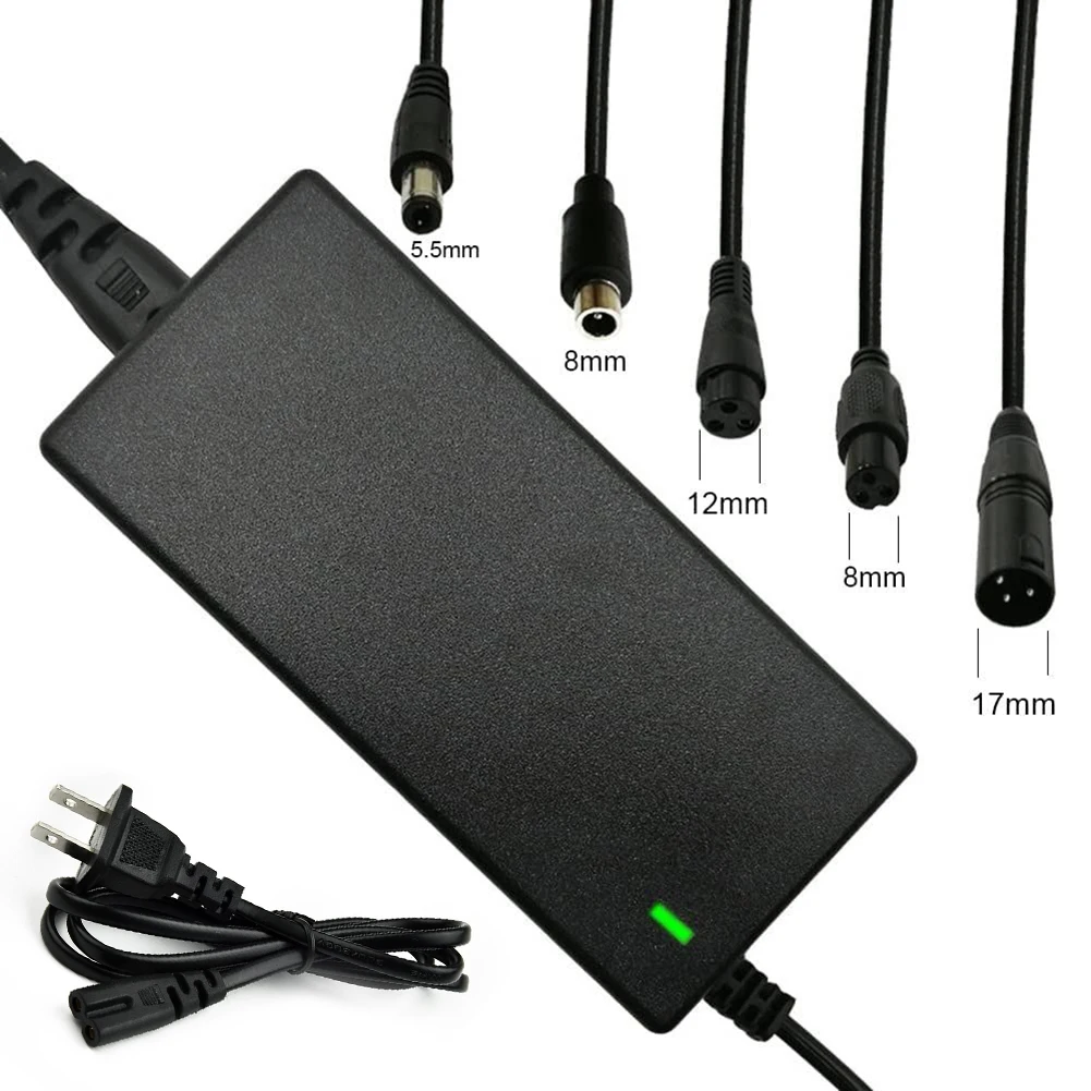 1pcs Electric Scooter Power Adapter Charger Universal 5 Plugs For 36 25.2V 25.9V 25.6V 24V Lithium Battery Two-wheel Balance Car
1pcs Electric Scooter Power Adapter Charger Universal 5 Plugs For 36 25.2V 25.9V 25.6V 24V Lithium Battery Two-wheel Balance Car