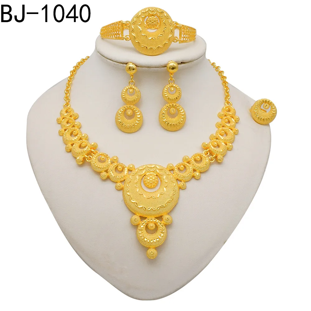 Necklace/Earrings/Bracelet/Ring (Palace Style) Women 24K Gold, Hammered filigree with raised diamond patterns 9 Mallzona S5f562cb613cf4bbb97379e1dcae75698u Necklace/Earrings/Bracelet/Ring (Palace Style) Women 24K Gold, Hammered filigree with raised diamond patterns Mallzona