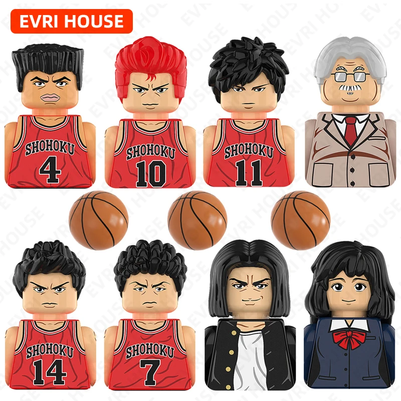 Аниме Slamdunk Мини фигурки героев мультфильмов ханамичи сакураги каэд рукава Haruko Akagi Кирпичи игрушки для детей
Аниме Slamdunk Мини фигурки героев мультфильмов ханамичи сакураги каэд рукава Haruko Akagi Кирпичи игрушки для детей