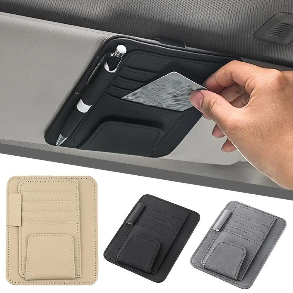 Car Sun Visor Organizer Multi-Pocket Auto Interior Accessories Pocket Organizer Car Document Storage Pouch Sunglasses Pen Holder
Car Sun Visor Organizer Multi-Pocket Auto Interior Accessories Pocket Organizer Car Document Storage Pouch Sunglasses Pen Holder