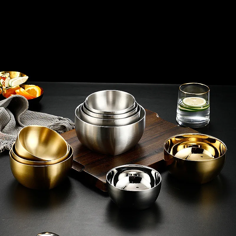 304 Korean-Style Stainless Steel Kimchi Steamed Double-Layer Heat Insulation Children's Rice Bowl Barbecue G
304 Korean-Style Stainless Steel Kimchi Steamed Double-Layer Heat Insulation Children's Rice Bowl Barbecue G