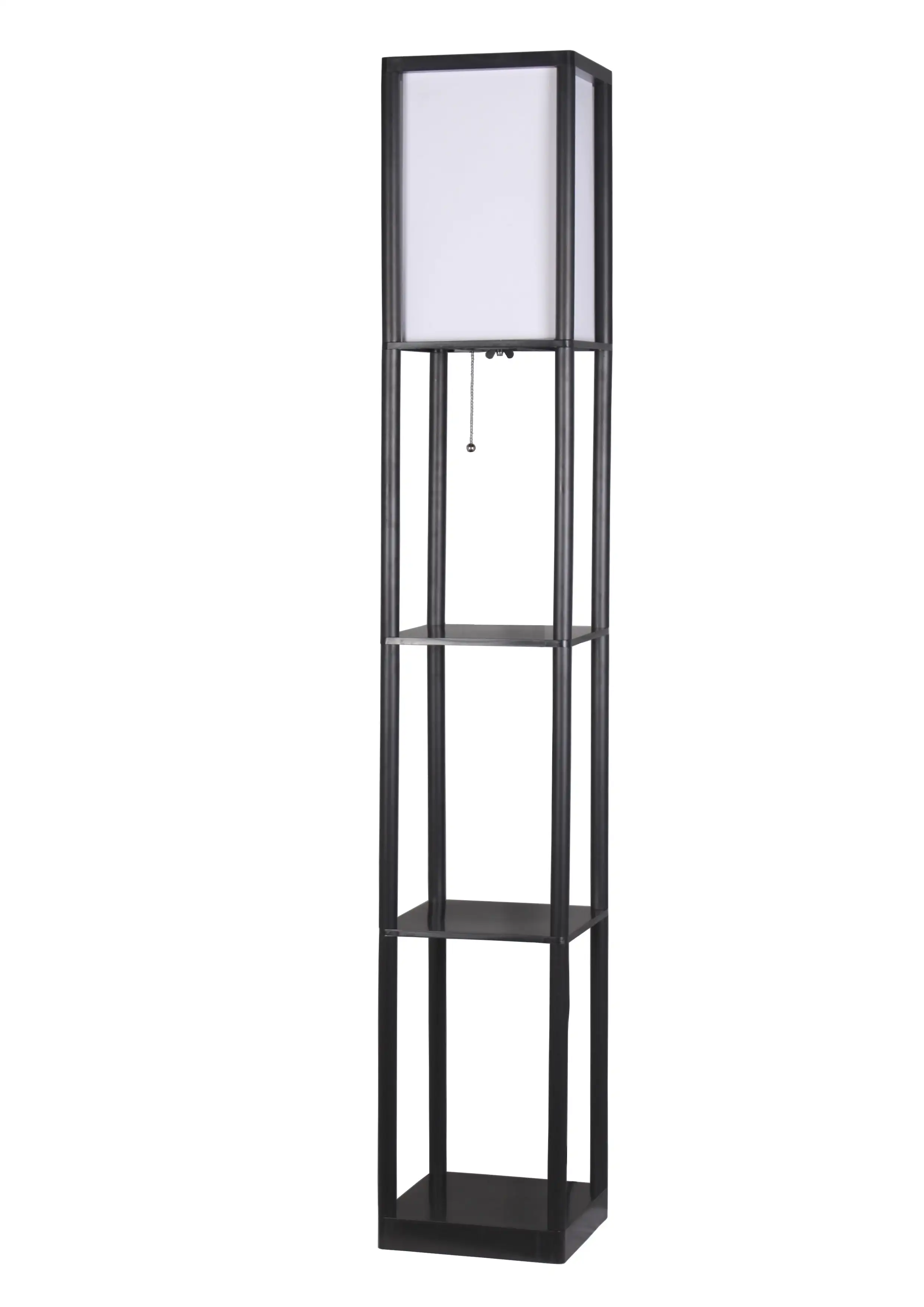 Black Shelf Floor Lamp with White Fabric Shade - LED Bulb Included Indoor Lighting Easy To Assemble
Black Shelf Floor Lamp with White Fabric Shade - LED Bulb Included Indoor Lighting Easy To Assemble