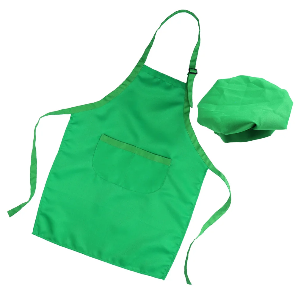 1 Set of 2pcs Hat and Apron Kids Chef Wear Kit Fabric Apron for Baking Handwork Painting (for 3-6 years old, Green)
1 Set of 2pcs Hat and Apron Kids Chef Wear Kit Fabric Apron for Baking Handwork Painting (for 3-6 years old, Green)