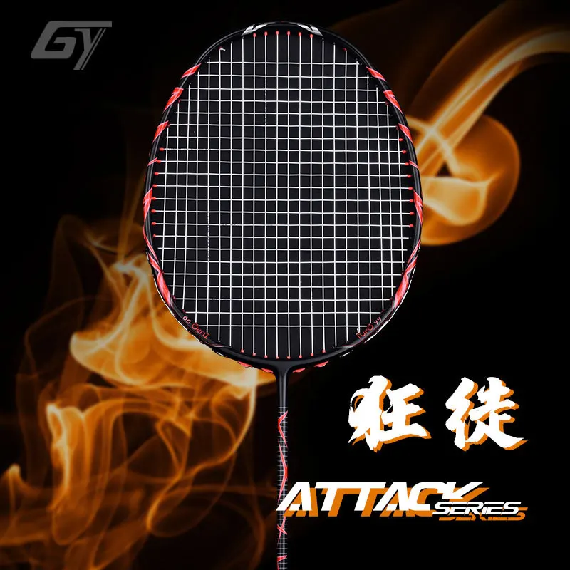 Guangyu Vigorously Attacks 4U Reinforced Carbon Badminton Racquets Single Shot Men's Professional Competition Racquet Wholesale
Guangyu Vigorously Attacks 4U Reinforced Carbon Badminton Racquets Single Shot Men's Professional Competition Racquet Wholesale