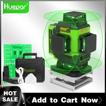 Huepar 16 Lines 4D Green Osram Laser Level Self Levelling Cross Line Horizontal & Vertical With 2 Li-ion Battery For Tiles Floor
Huepar 16 Lines 4D Green Osram Laser Level Self Levelling Cross Line Horizontal & Vertical With 2 Li-ion Battery For Tiles Floor