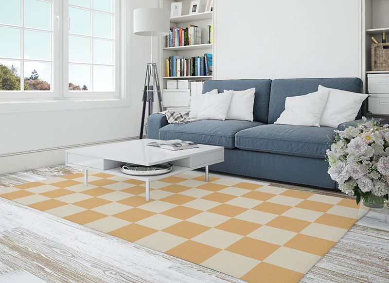 Personalized Minimalist Square Grid Carpet for Living Room Non-slip Rugs for Bedrooms Doormat Room Decoration Aesthetic
Personalized Minimalist Square Grid Carpet for Living Room Non-slip Rugs for Bedrooms Doormat Room Decoration Aesthetic