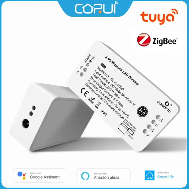 CORUI Tuya Zigbee LED Dimmer Controller Pro Smart LED Strip Controller Work With Smart LIfe SmartThings Alexa Google Home
CORUI Tuya Zigbee LED Dimmer Controller Pro Smart LED Strip Controller Work With Smart LIfe SmartThings Alexa Google Home