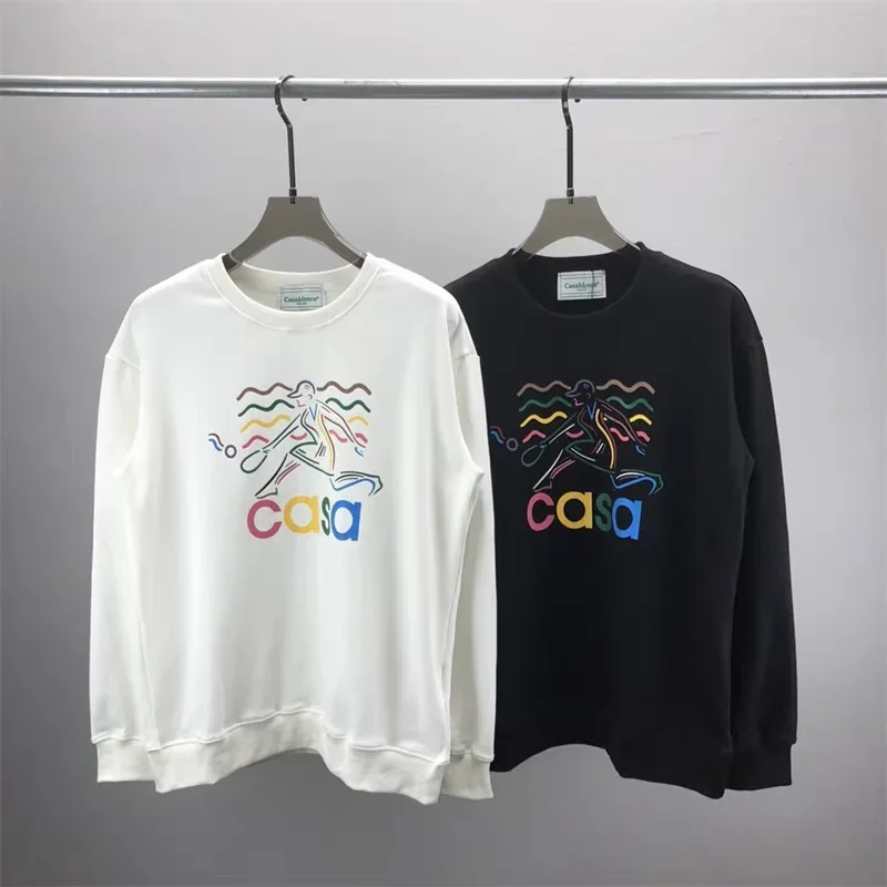 New Casablanca Fall And Winter Style Tennis Color Lettering Men And Women Round Collar Sweater
New Casablanca Fall And Winter Style Tennis Color Lettering Men And Women Round Collar Sweater