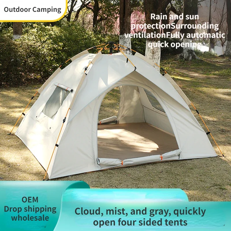 

Tent Outdoor Camping Portable Folding Fully Automatic Quick Opening Camping Supplies Thickened Rainproof Tents Gift For Family