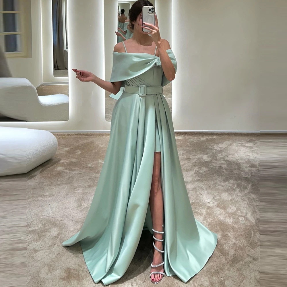 Qcenkern Spaghetti Straps Evening Formal Saudi Arabia Floor Length Satin A-Line Party Dresses Gowns Women Robes de Soirée 2023
Qcenkern Spaghetti Straps Evening Formal Saudi Arabia Floor Length Satin A-Line Party Dresses Gowns Women Robes de Soirée 2023