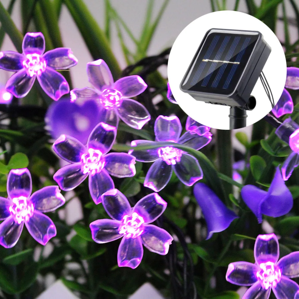7M Solar String Festoon Flower Fairy Lights Outdoor Waterproof Cherry Blossoms Flower For Christmas Garden Party Home Decoration
7M Solar String Festoon Flower Fairy Lights Outdoor Waterproof Cherry Blossoms Flower For Christmas Garden Party Home Decoration