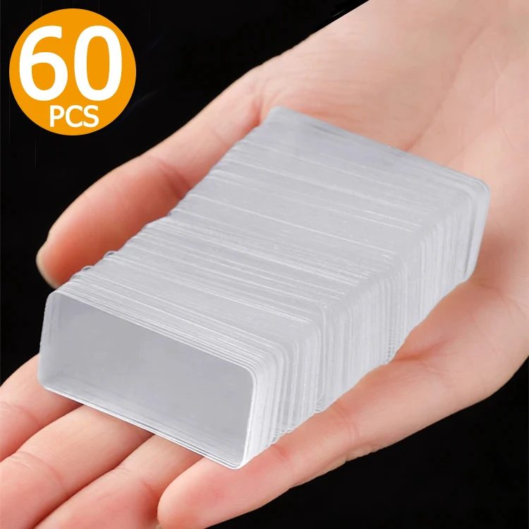 60pcs Self-Adhesive Double Sided Stickers Traceless Tape Reusable Ano PVC Square Sticker Waterproof Transparent Wall Tapes
60pcs Self-Adhesive Double Sided Stickers Traceless Tape Reusable Ano PVC Square Sticker Waterproof Transparent Wall Tapes
