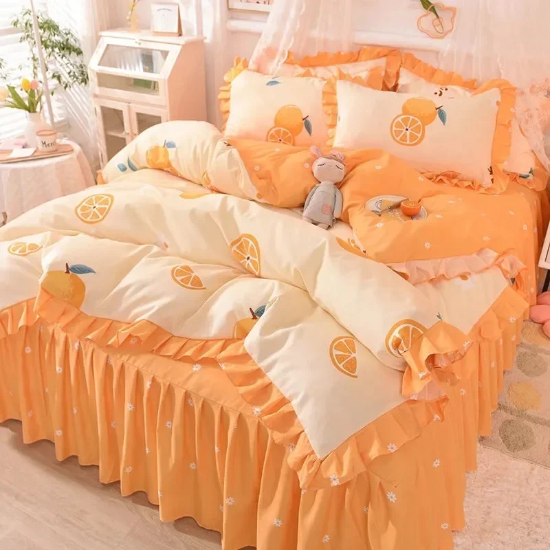 Fruit Bedding Sets Bed Skirt Set Duvet Cover Double Full Queen Quilt Cover Bedclothes Bed Linen Avocado Duvet Cover Sets
Fruit Bedding Sets Bed Skirt Set Duvet Cover Double Full Queen Quilt Cover Bedclothes Bed Linen Avocado Duvet Cover Sets