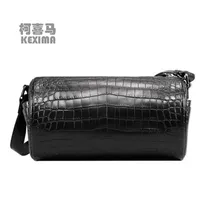KEXIMA cestbeau new Nile crocodile leather men bag Barrel type One shoulder bag Travel package men bag
KEXIMA cestbeau new Nile crocodile leather men bag Barrel type One shoulder bag Travel package men bag
