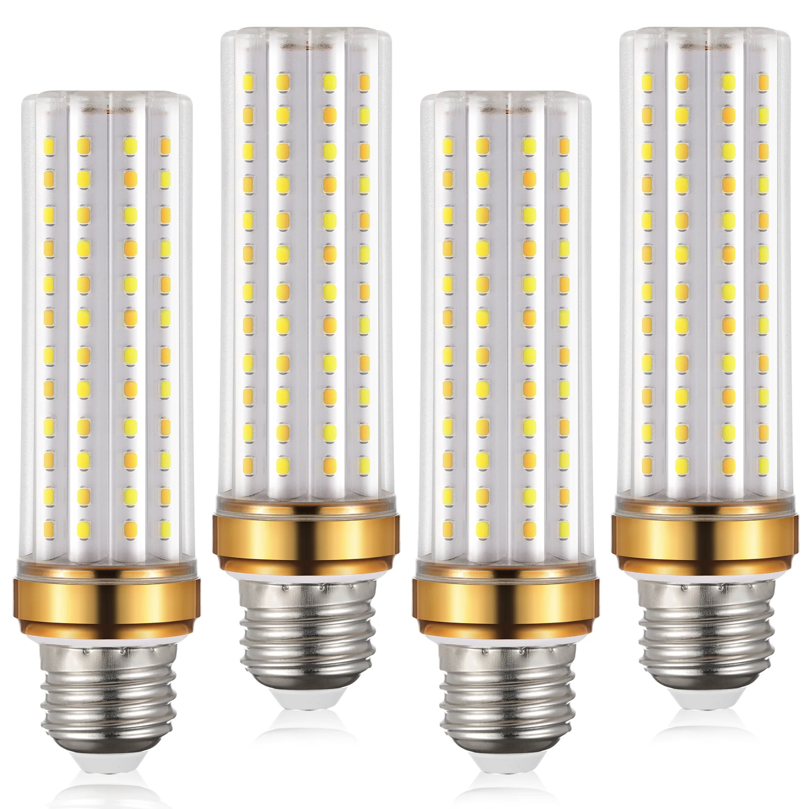 

4Pcs E26 Led Corn Light bulb, 85-265V,24W (250W halogen equivalent), E26Led bulb no flicker chandelier, indoor lighting