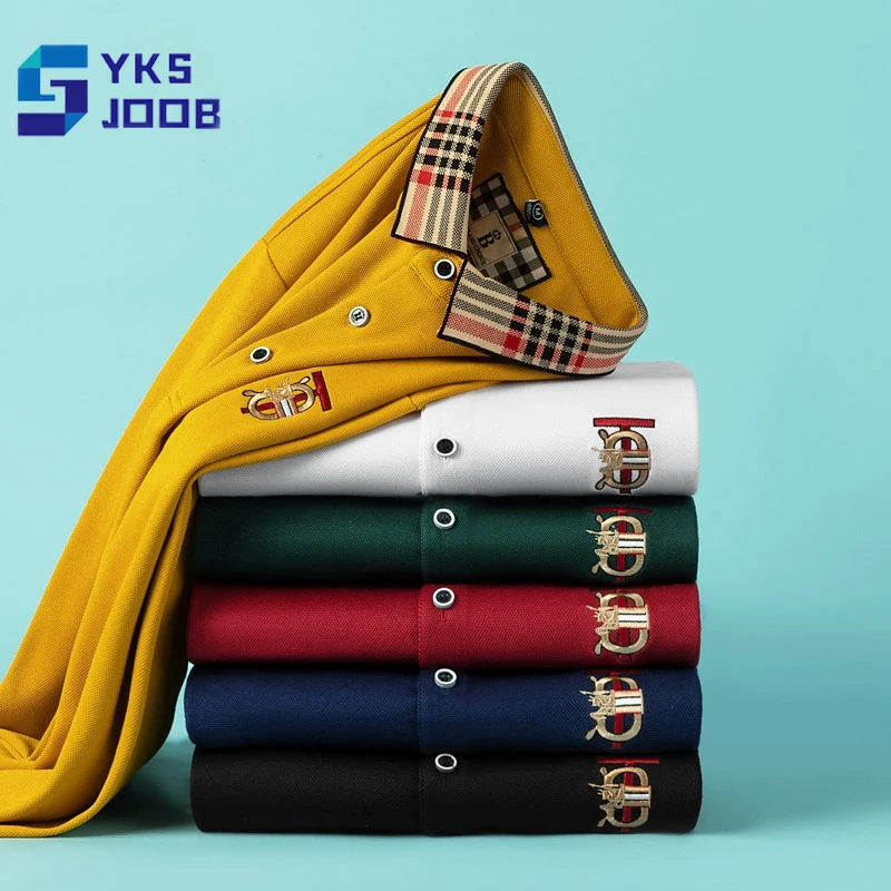 Business Casual Men Polo Shirts Solid Embroidery Cotton Long Sleeve Daily Fit Tees Soft High-quality Golf Tops Polos Para Hombre
Business Casual Men Polo Shirts Solid Embroidery Cotton Long Sleeve Daily Fit Tees Soft High-quality Golf Tops Polos Para Hombre