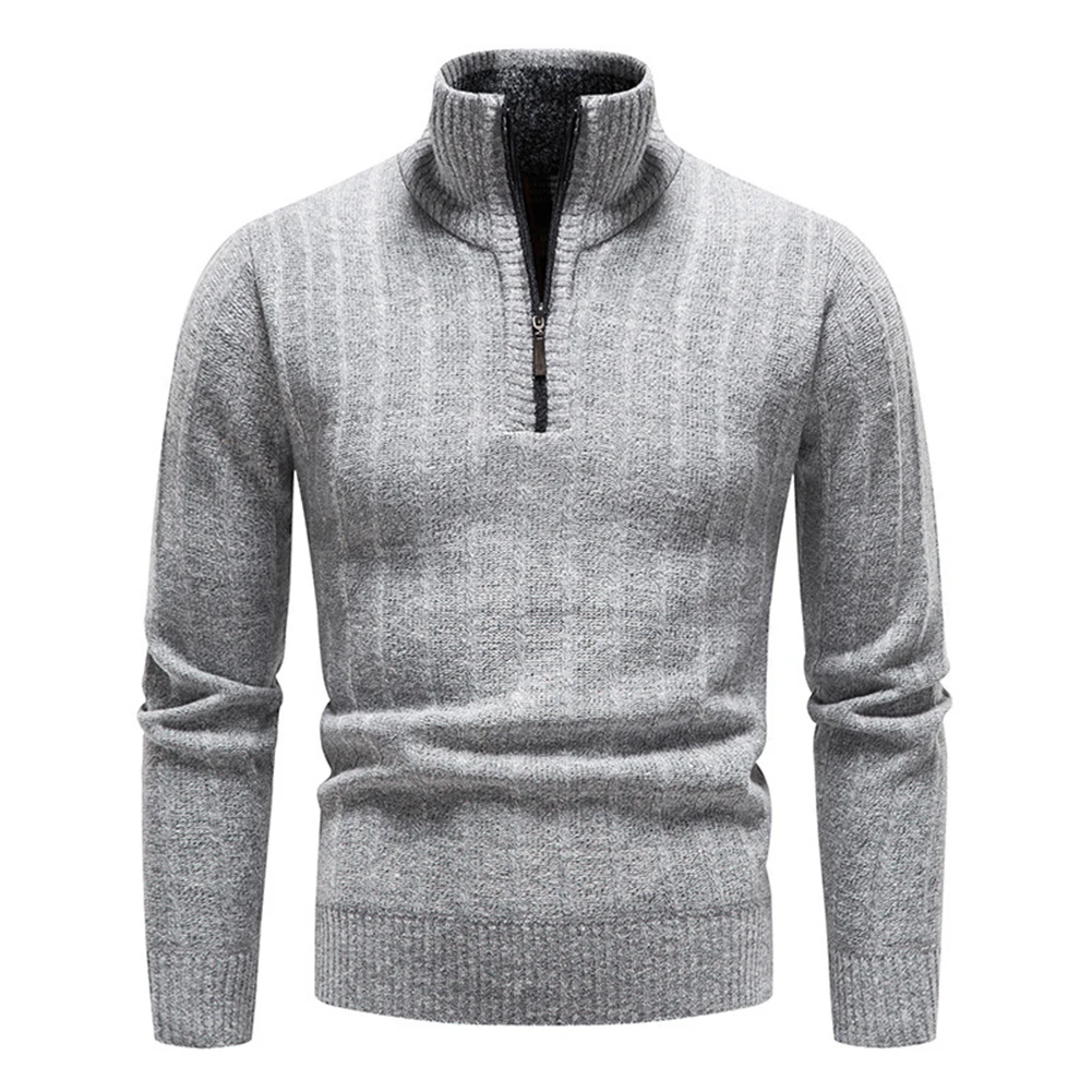 Mens New Autumn Winter Warm Pullover Zip Up Knitted Sweater Thick Turtle Neck Jumper Knitwear Winter Tops Casual Solid Sweater
Mens New Autumn Winter Warm Pullover Zip Up Knitted Sweater Thick Turtle Neck Jumper Knitwear Winter Tops Casual Solid Sweater