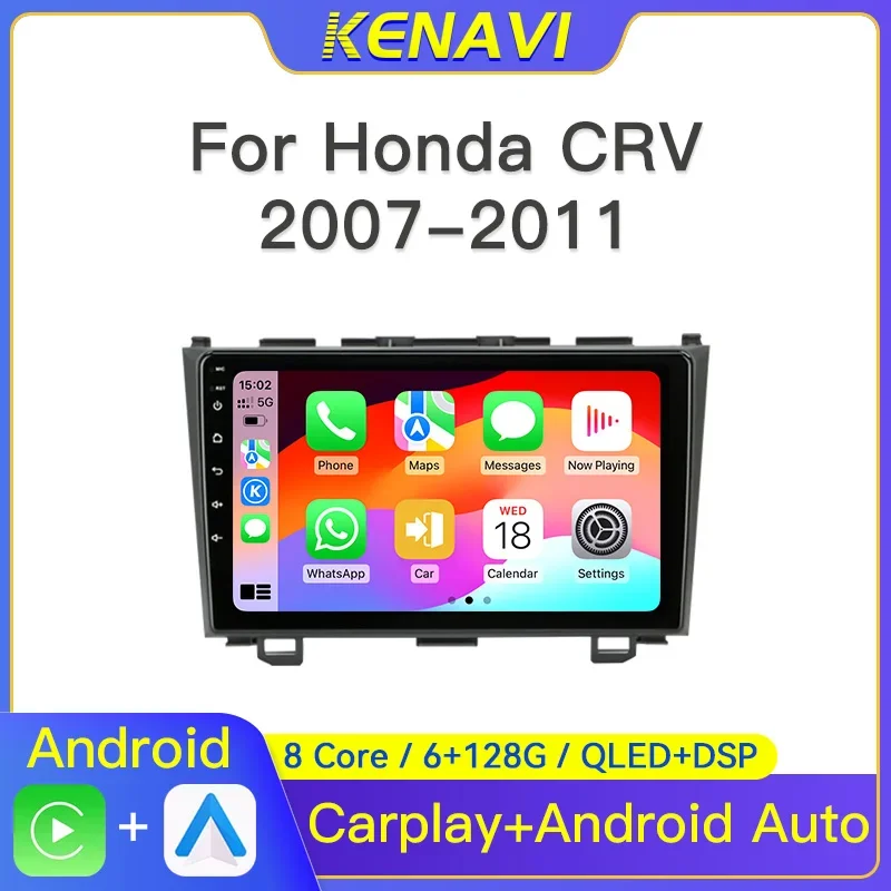 

Автомобильная стереосистема Радио 2 Din Android для Honda CR-V 3 RE CRV 2006 2007 2008 2009 2010 2011 2012 Мультимедийный видеоплеер Gavigation GPS Carplay Авторадио головное устройство с экраном 2 din без DVD