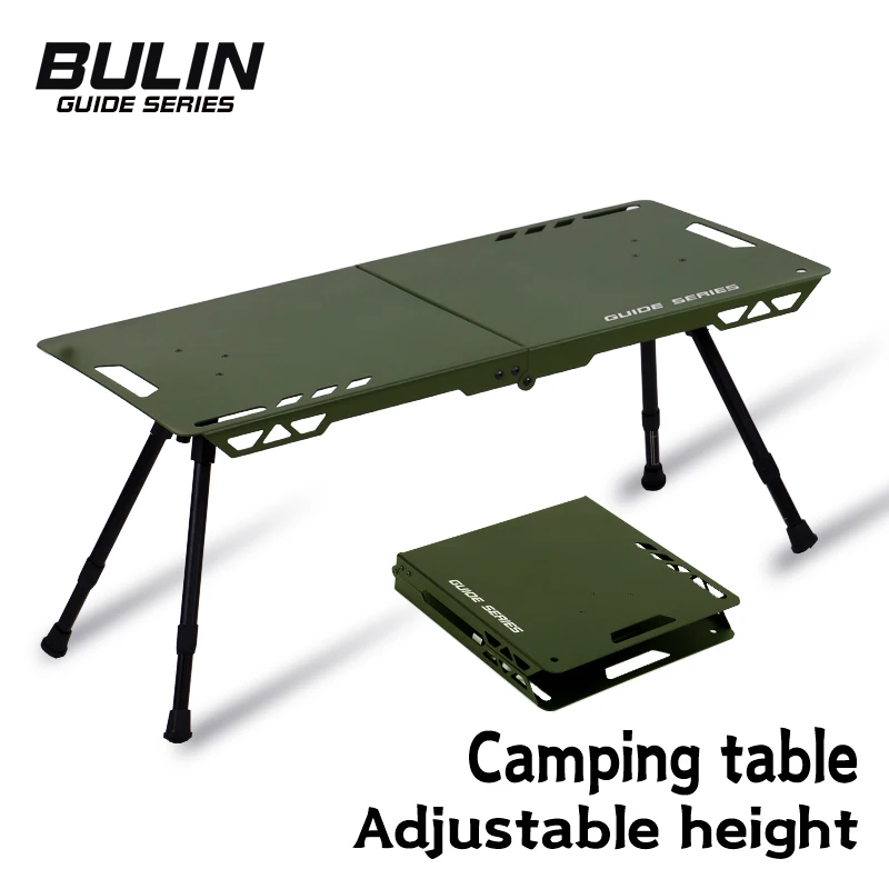 

BULIN GuideSeries Outdoor Camping Tactical Table Aluminum Alloy Lightweight Multi functional Liftable Leg Barbecue Picnic Table
