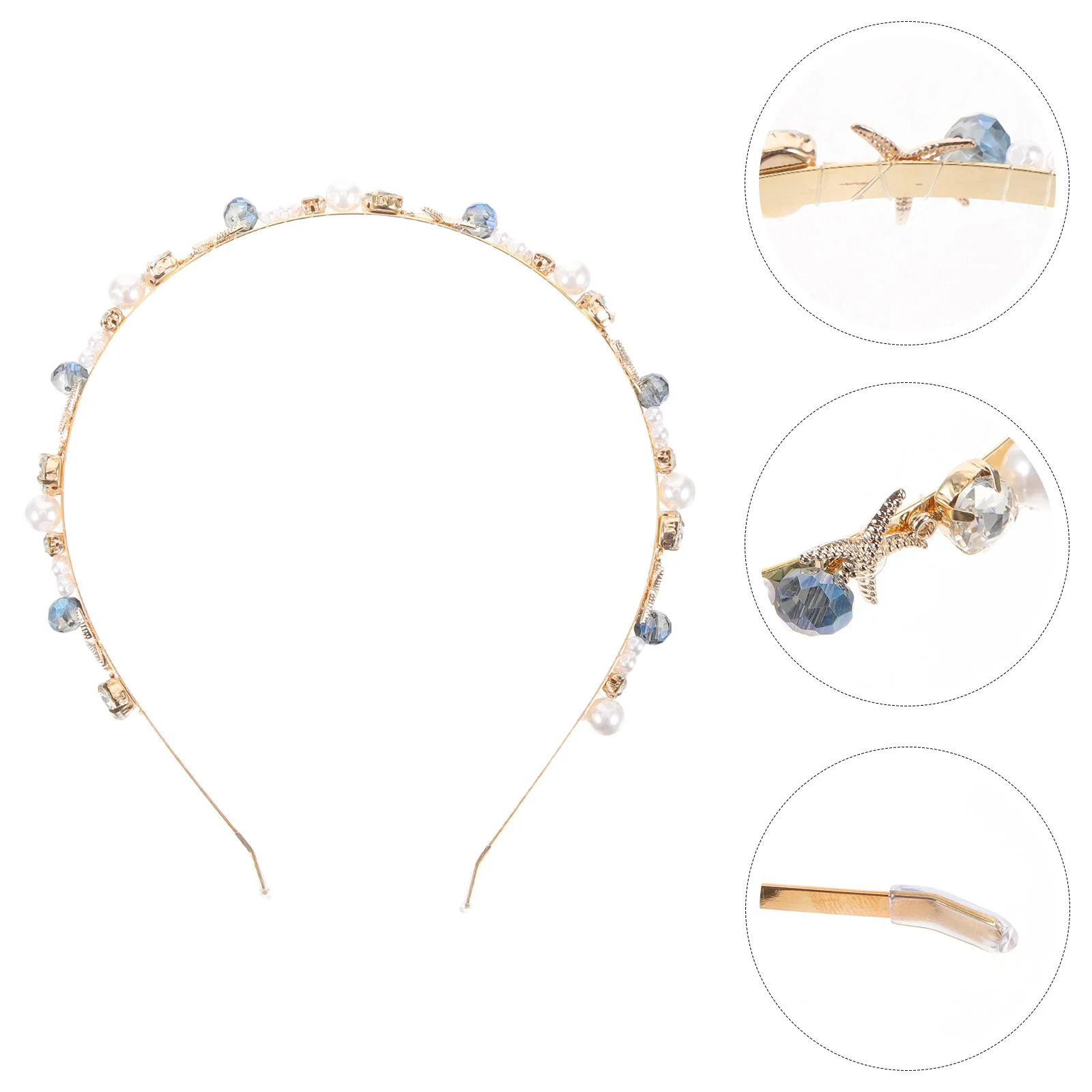 Rhinestone Hair Tie Headband Pearl Crown Mermaid Headgear Beach Headbands for Women Girls Headpiece Accessories Miss
Rhinestone Hair Tie Headband Pearl Crown Mermaid Headgear Beach Headbands for Women Girls Headpiece Accessories Miss