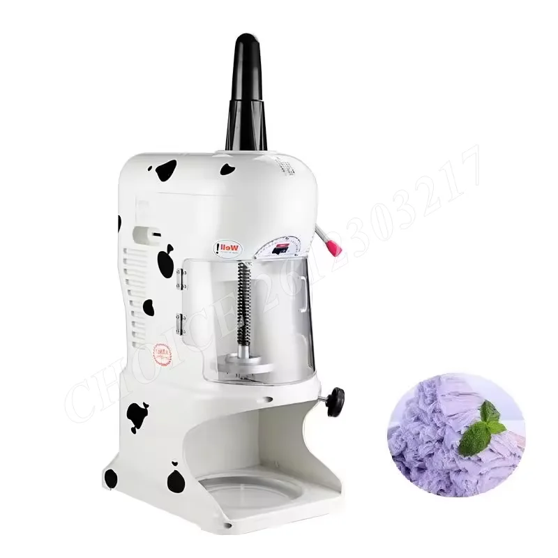 

220V 350W Electric Rotate Tray Commercial Shaved Snow Ice Machine Automatic Timing Quantitative Ice Block Shaving Machine