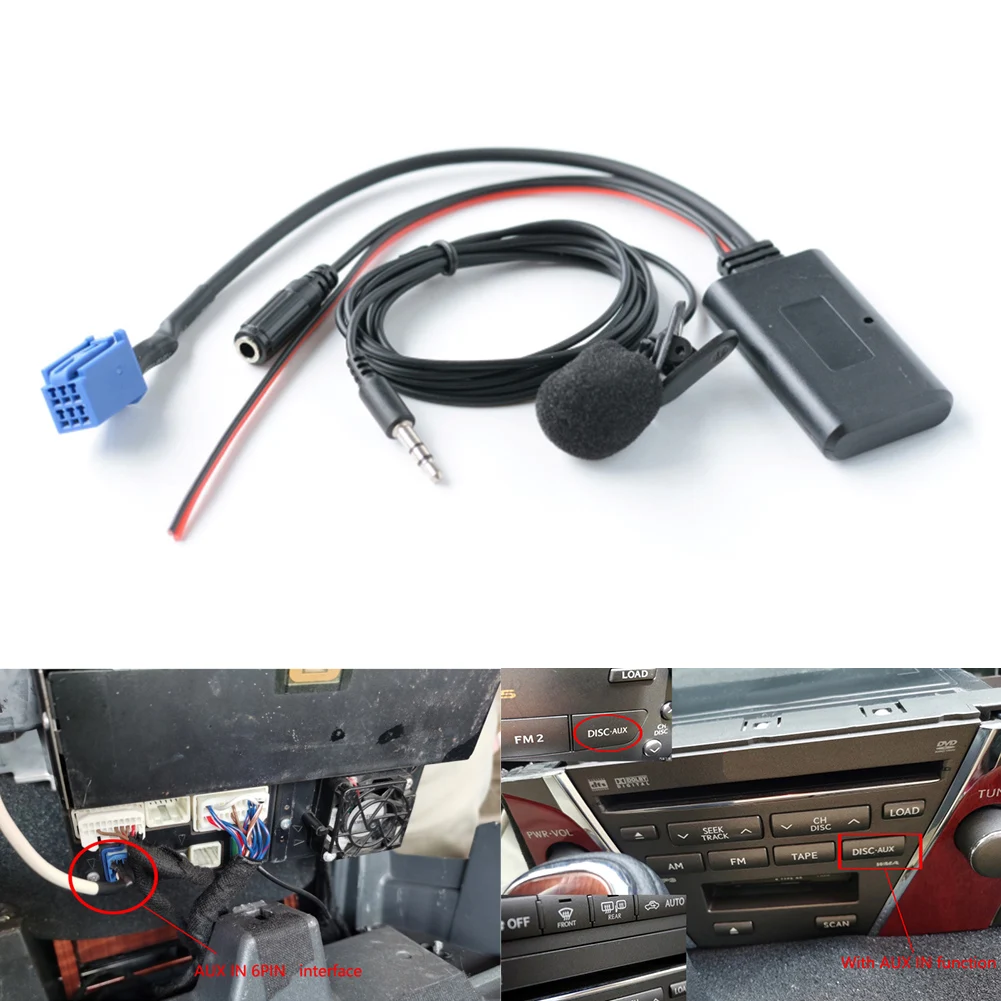 1PCS Car Radio Bluetooth Cable For Lexus IS-F/I 50 IS350/LS460 2006-2008 Auto Aux Audio Adapter Cable P6500 86120-53340
1PCS Car Radio Bluetooth Cable For Lexus IS-F/I 50 IS350/LS460 2006-2008 Auto Aux Audio Adapter Cable P6500 86120-53340